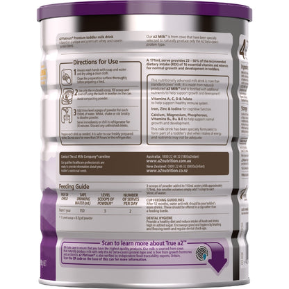 A2 Platinum Premium Toddler Milk Drink Stage 3 900g