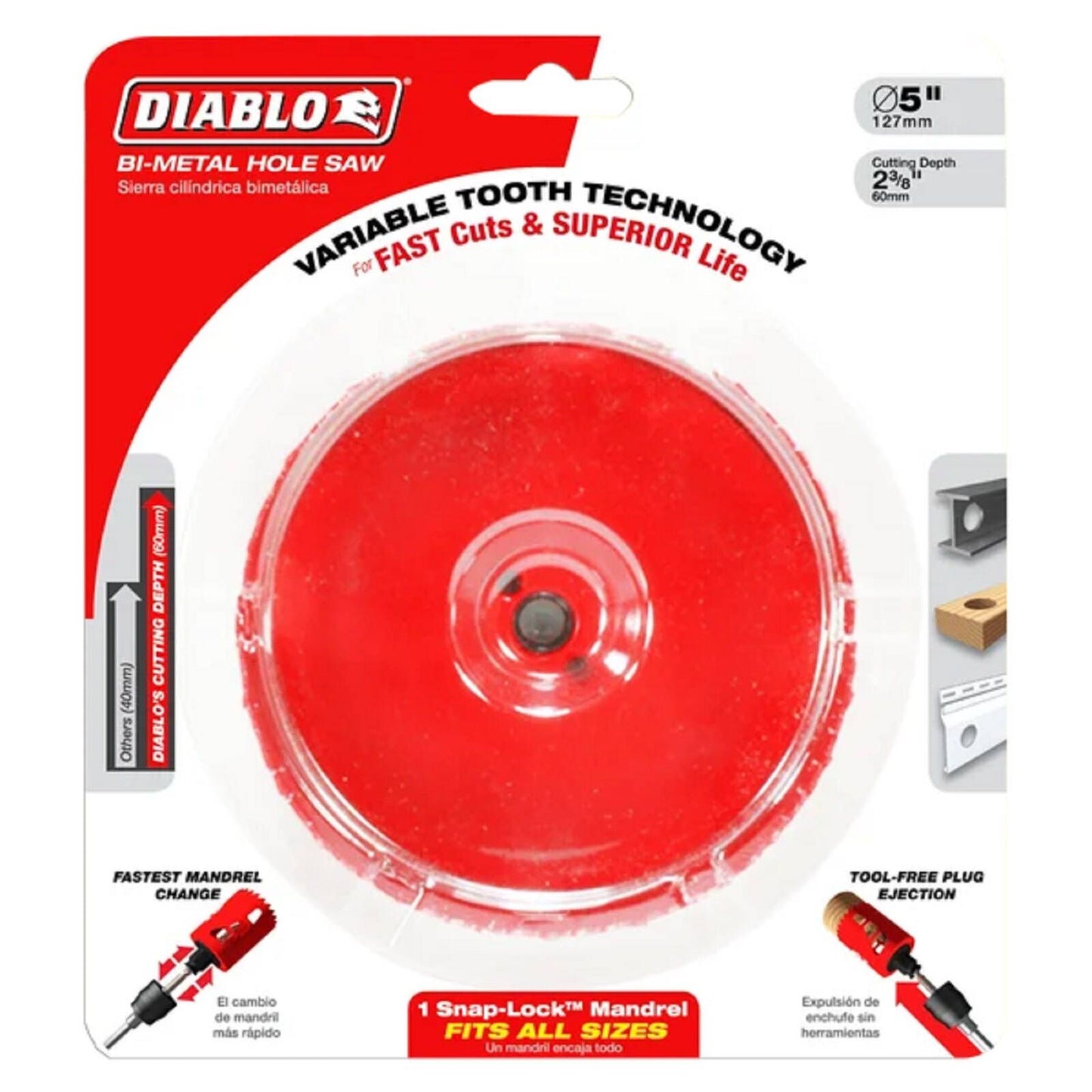 Diablo Bi Metal Hole Saw - 127mm