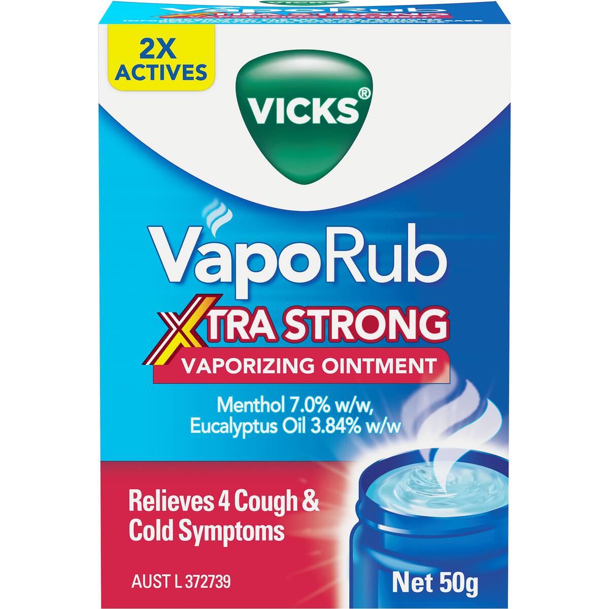 Vicks Vaporub Extra Strong Vaporizing Ointment 50g