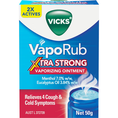 Vicks Vaporub Extra Strong Vaporizing Ointment 50g