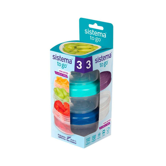 Sistema To Go Mini Bites - 3 Pack