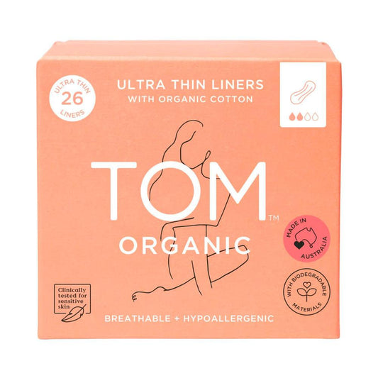 TOM Organic Ultra Thin Liners - 26 pack