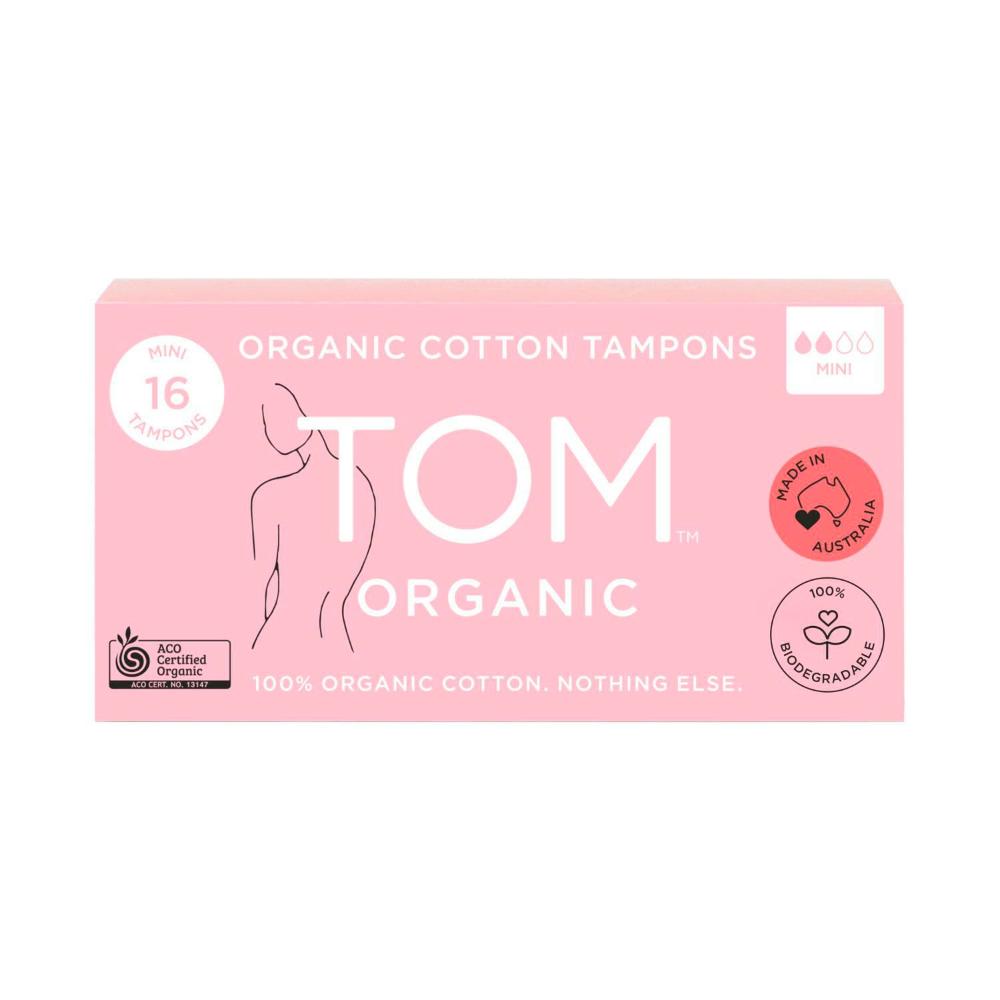 TOM Organic Mini Tampons - 16 pack