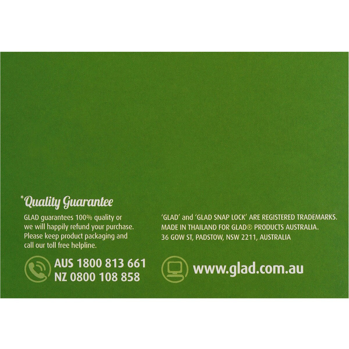 Glad Snaplock Reseal Sandwich Bags 100 pack