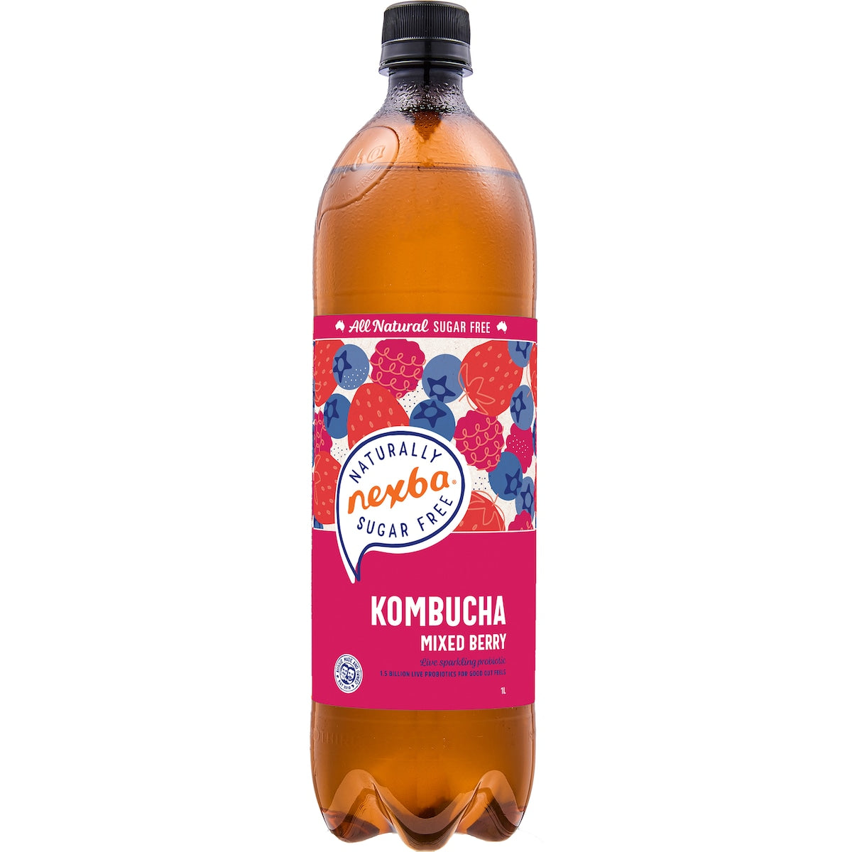Nexba Sugar Free Kombucha Mixed Berry 1L
