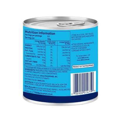 Dole Pineapple Chunks In Juice - 432g