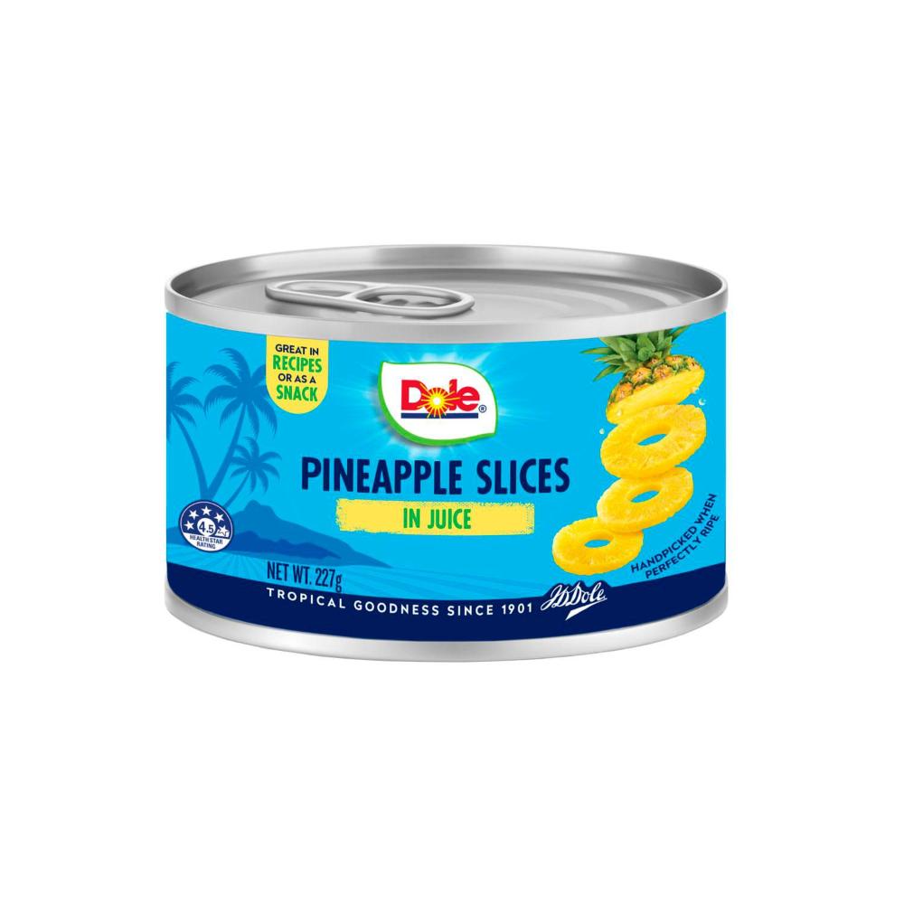 Dole Pineapple Slices In Juice - 227g