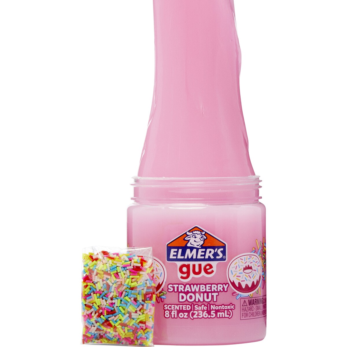 Elmers Gue Strawberry Donut Pre-made Slime Mix-ins 237ml