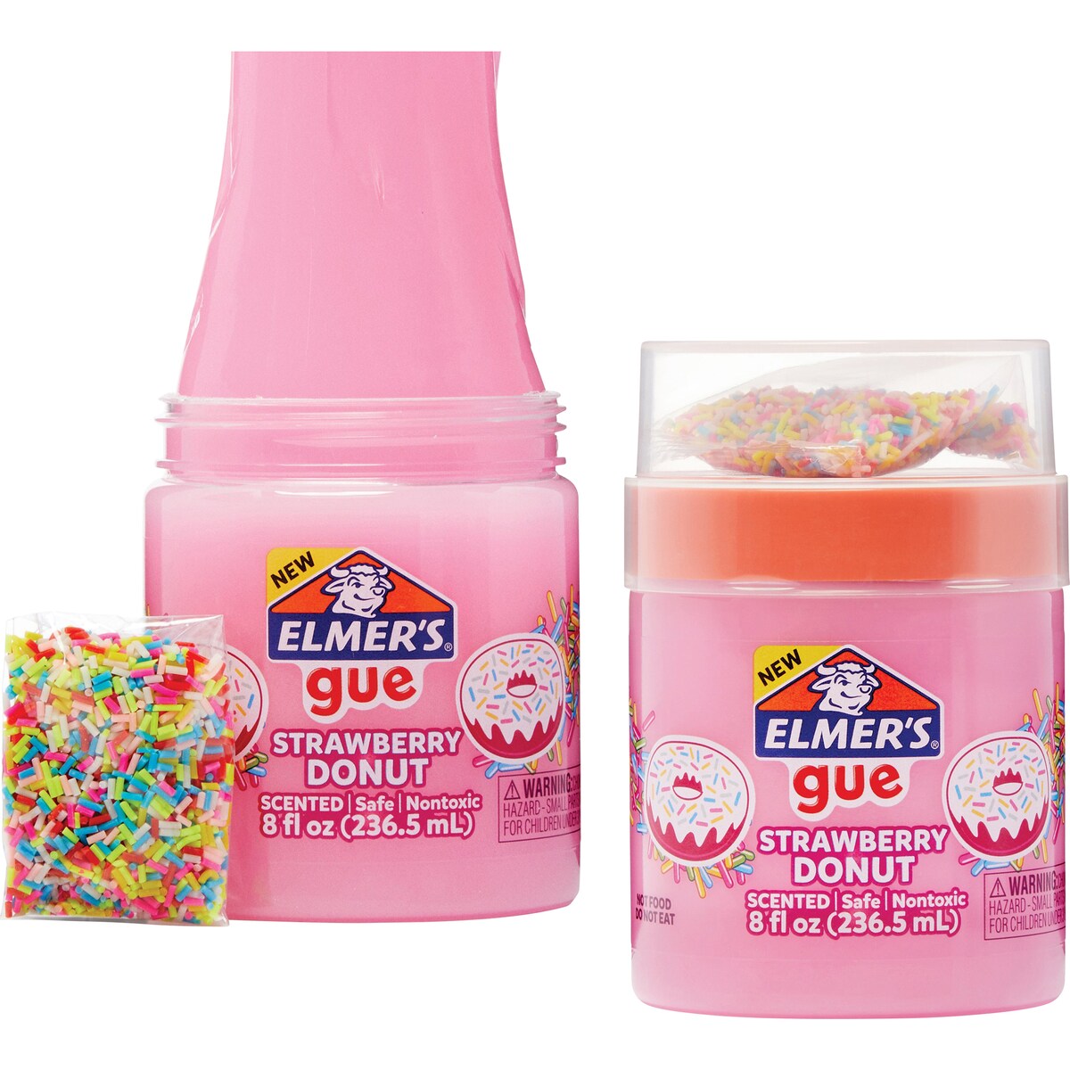 Elmers Gue Strawberry Donut Pre-made Slime Mix-ins 237ml