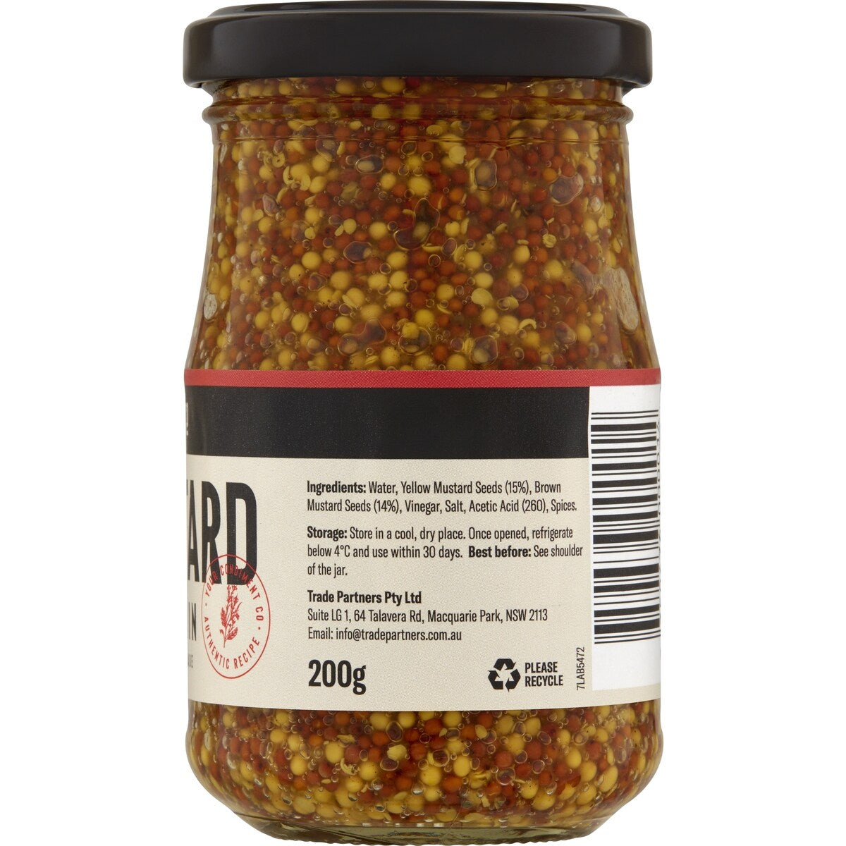 Your Condiment Co Wholegrain Mustard 200g