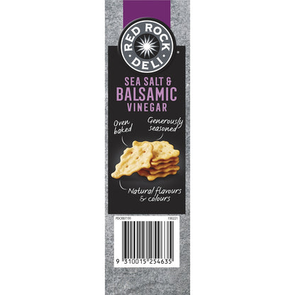 Red Rock Deli Style Crackers Sea Salt & Balsamic Vinegar 135g
