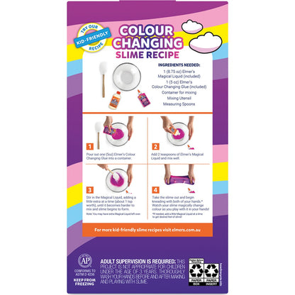 Elmers Unicorn Magic Slime 2 Piece Kit Each