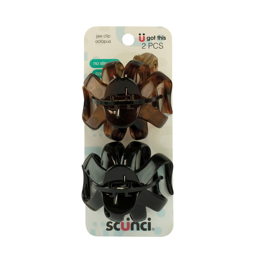 Scunci No Slip Grip Octopus ips - 2 Pack