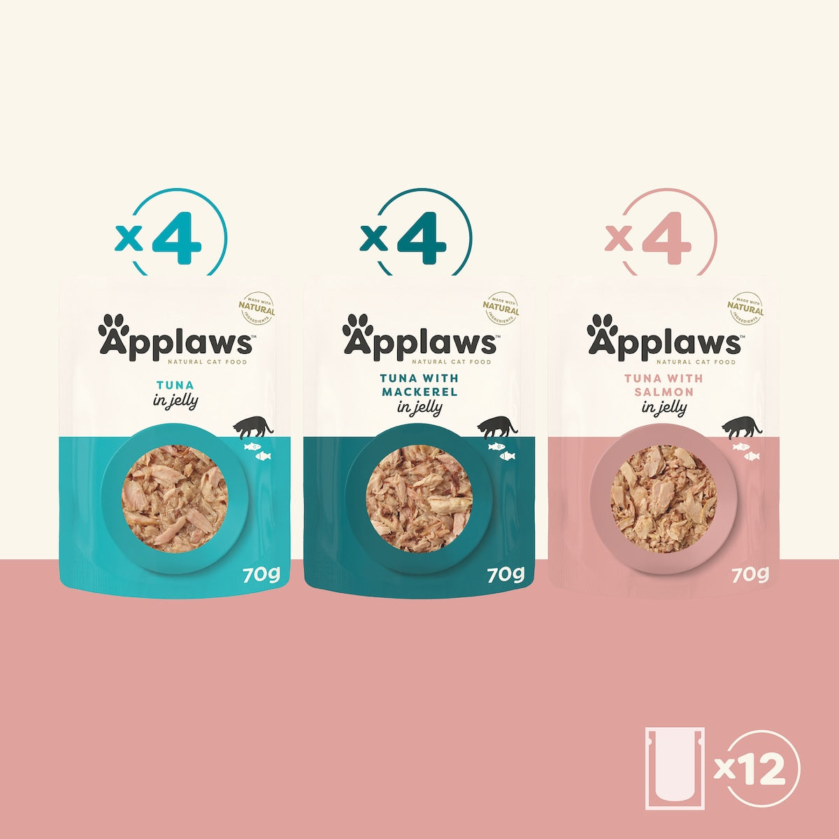 Applaws Fish Selection In Jelly Wet Cat Food 70g X 12 Pack