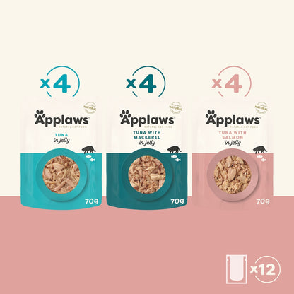 Applaws Fish Selection In Jelly Wet Cat Food 70g X 12 Pack