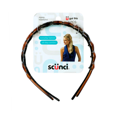 Scunci Effortless Beauty Zigzag Headband - 2 pack