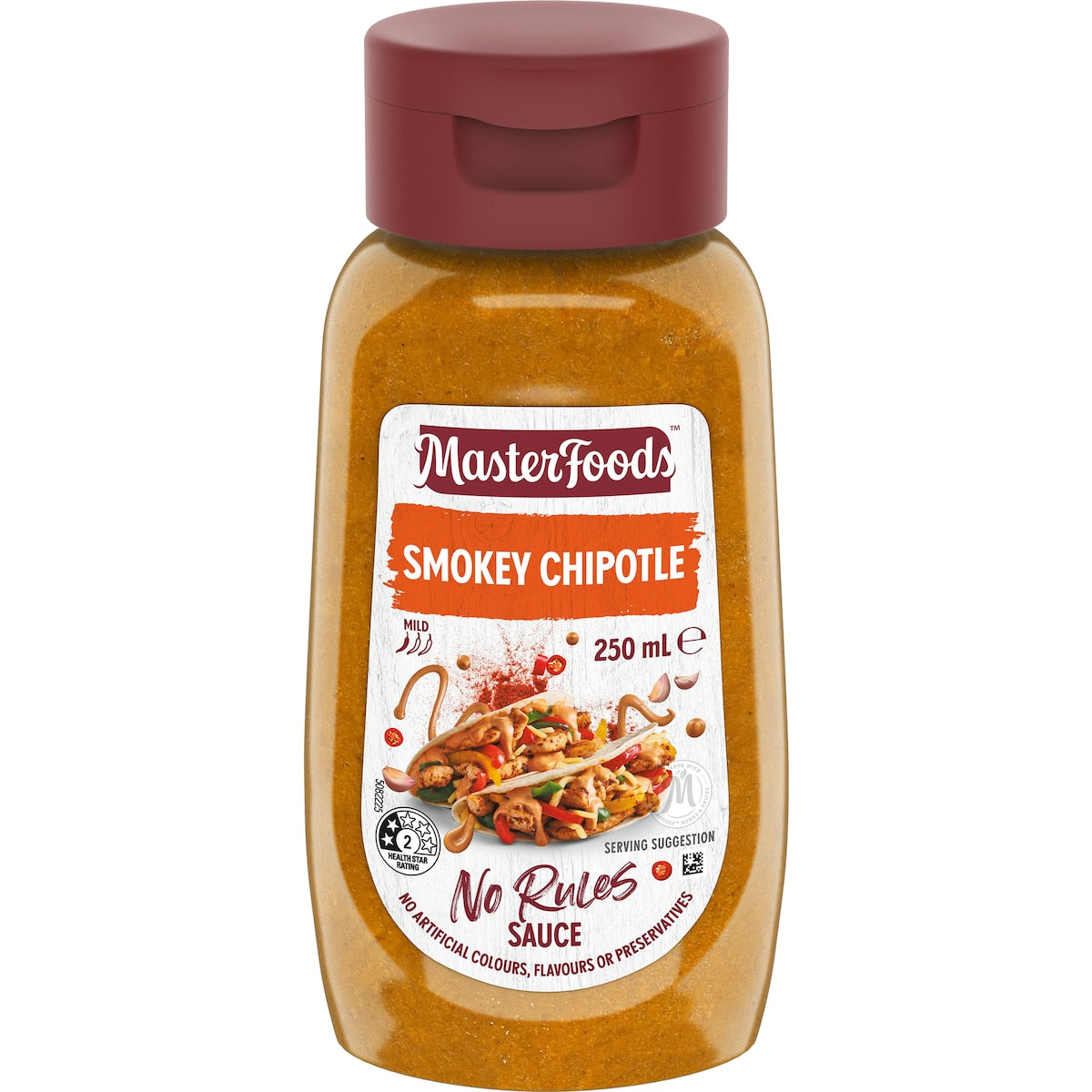 MasterFoods Smokey Chipotle No Rules Sauce 250mL