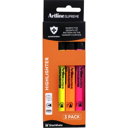 Artline Supreme Highlighter 3 Pack
