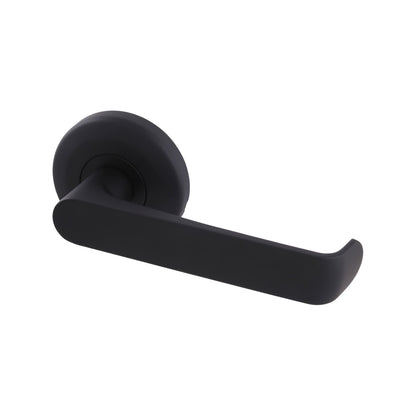 Gainsborough Neue Telo Passage Lever Set - Matt Black - 138 x 65mm