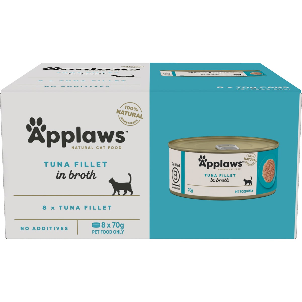 Applaws Tuna Fillet In Broth Wet Cat Food 70g X 8 Pack