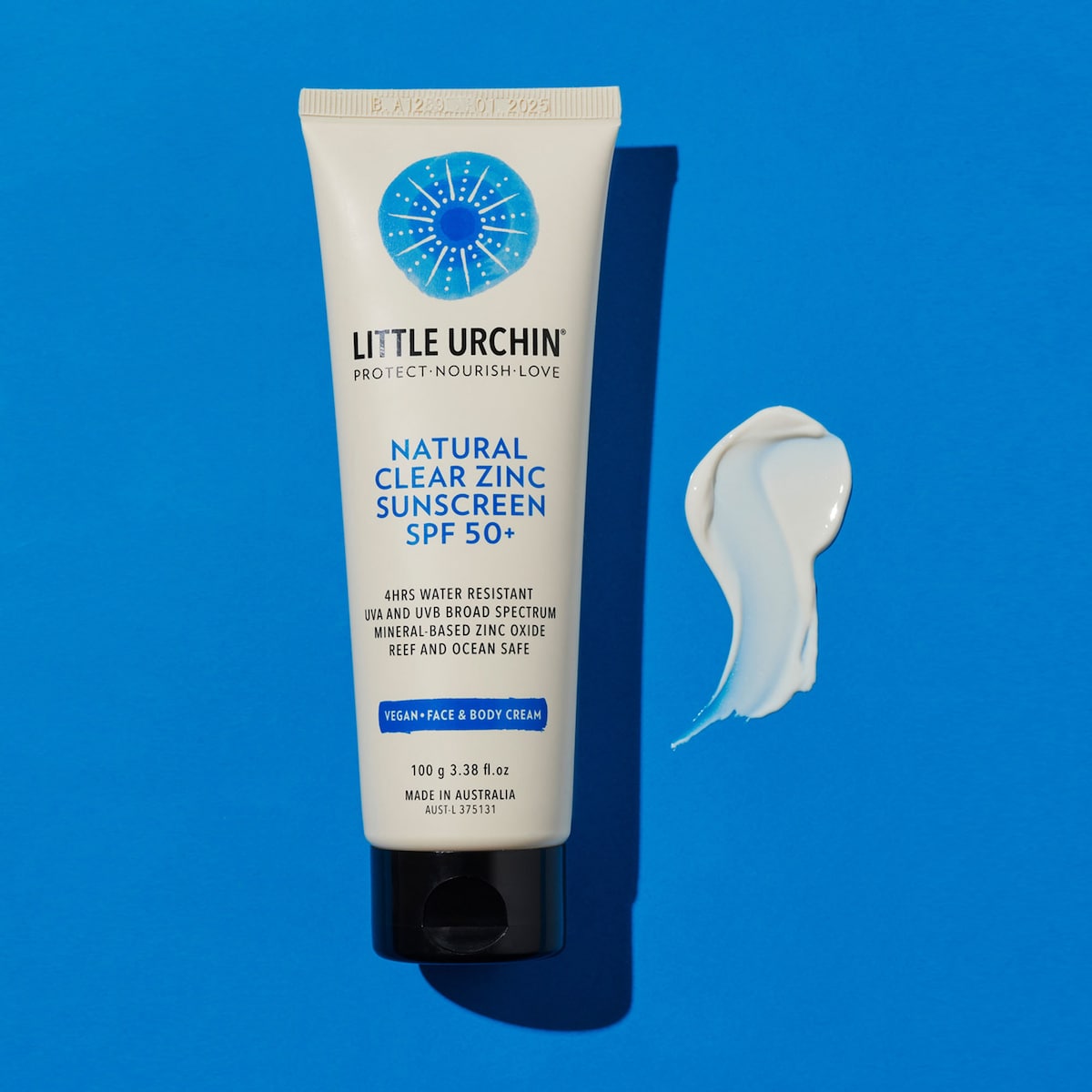 Little Urchin Spf 50 Natural Clear Zinc Sunscreen 100g