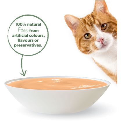 Pretty Wild Creamy Salmon & Chicken Puree Cat Treats 15g X 4 Pack