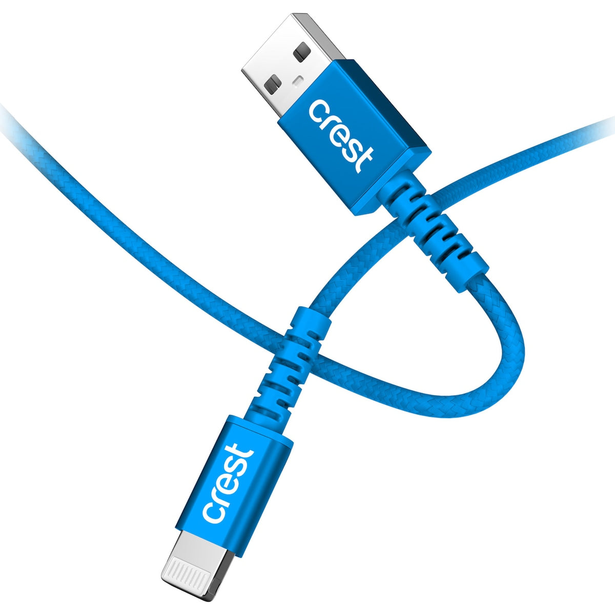 Crest Lightning To Usb A Braided Cable Assorted 1.5m Each