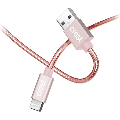 Crest Lightning To Usb A Metallic Cable Assorted 1.5m Each