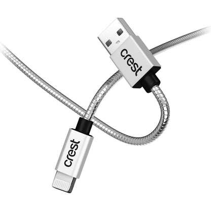 Crest Lightning To Usb A Metallic Cable Assorted 1.5m Each