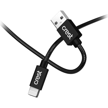 Crest Lightning To Usb A Metallic Cable Assorted 1.5m Each