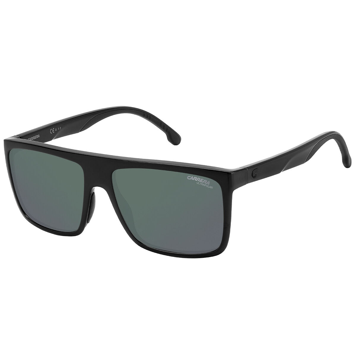 Carrera 8055/S Men's Polarised Sunglasses Black Polyamide Grey Lenses