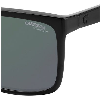 Carrera 8055/S Men's Polarised Sunglasses Black Polyamide Grey Lenses
