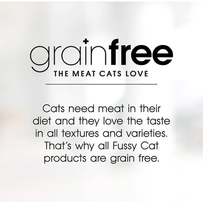 Fussy Cat Grain Free Adult Wet Cat Food Chicken, Tuna & Salmon Gravy 400g