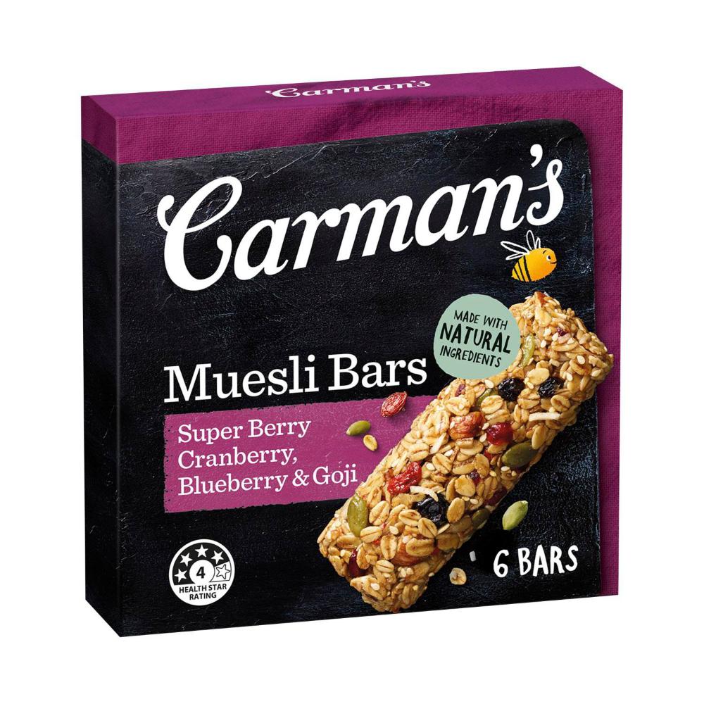 Carman's Super Berry Muesli Bar - 270g