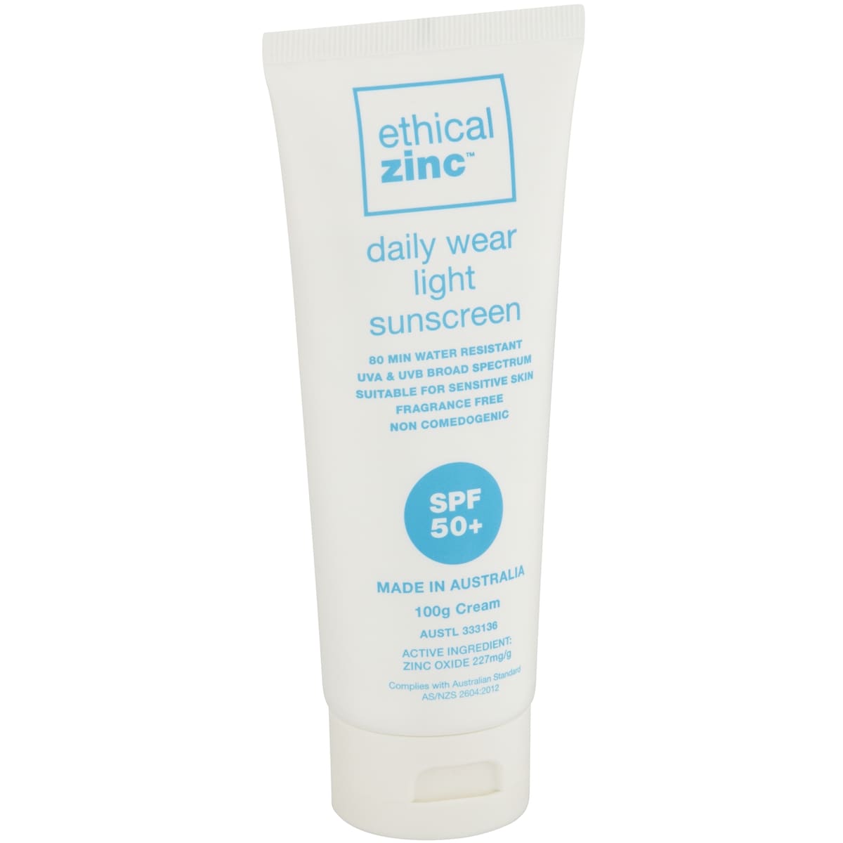 Ethical Zinc Daily Wear Light Sunsreen Spf50+ 100g