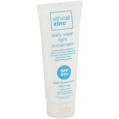 Ethical Zinc Daily Wear Light Sunsreen Spf50+ 100g
