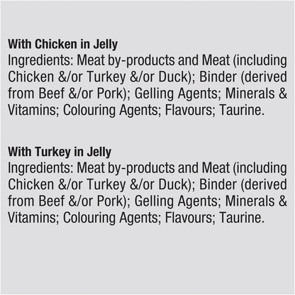 Dine Fresh & Fine In Gravy With Chicken / With Turkey 50g X 6 Pack