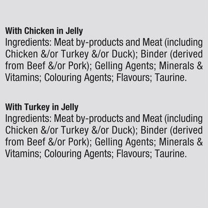 Dine Fresh & Fine In Jelly - 4x With Chicken & 2x With Turkey 50g X6 Pack