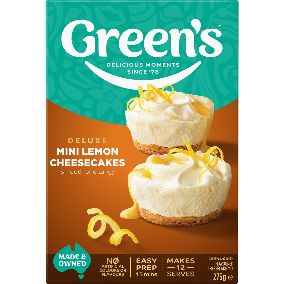 Green's Mini Lemon Cheesecake Mix 275g