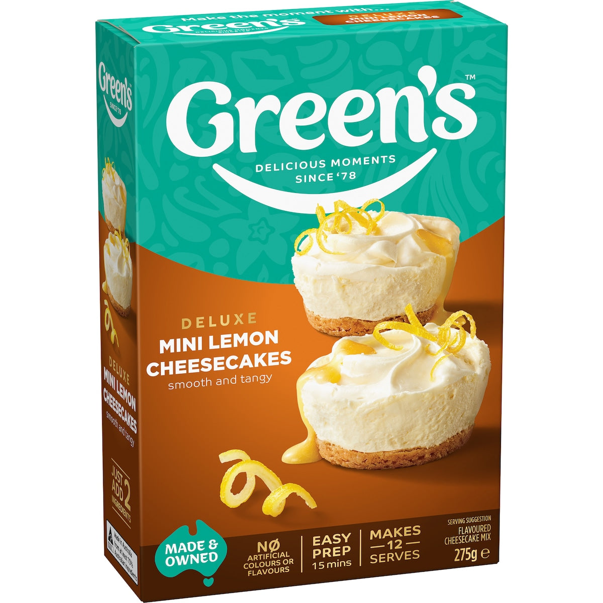 Green's Mini Lemon Cheesecake Mix 275g