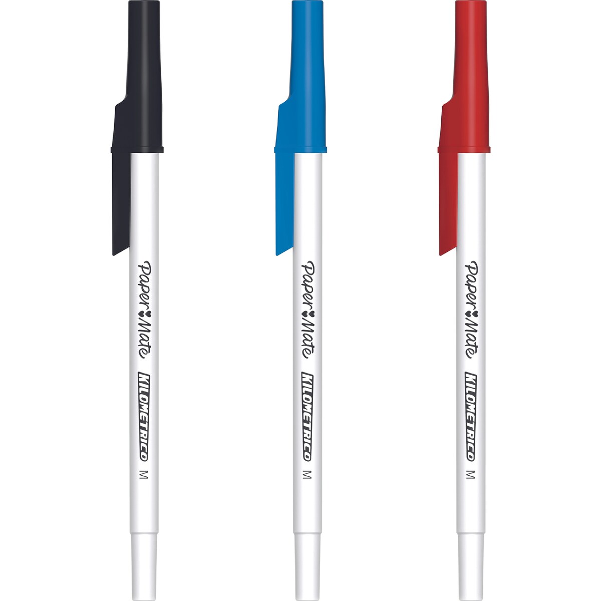 Paper Mate Kilometrico Ballpoint Pens Assorted Colours 10 Pack