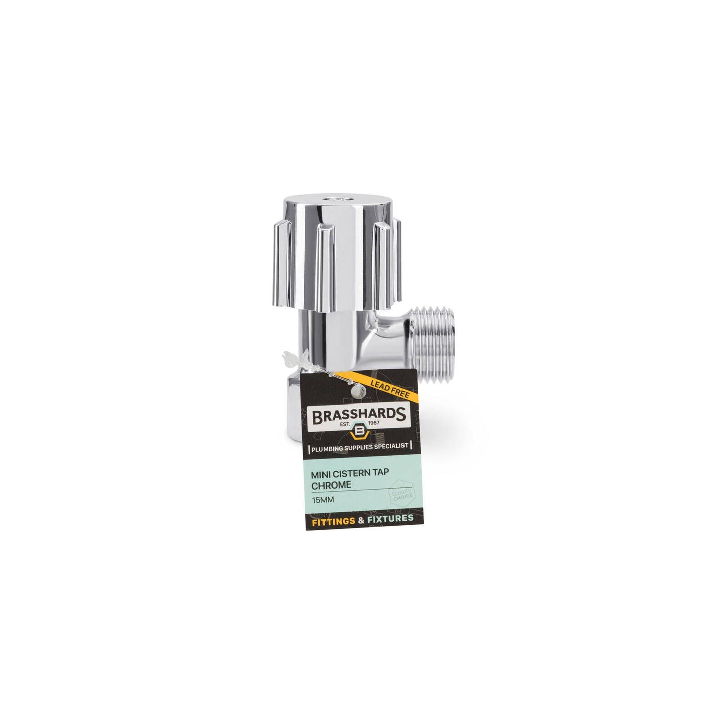 Brasshards Mini Cistern Tap - 15mm - Chrome
