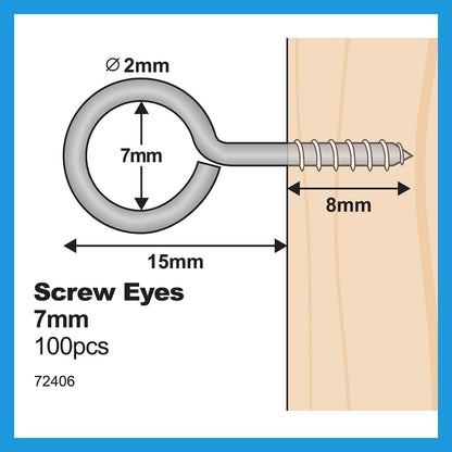 Everhang Screw Eye Hooks - 7mm