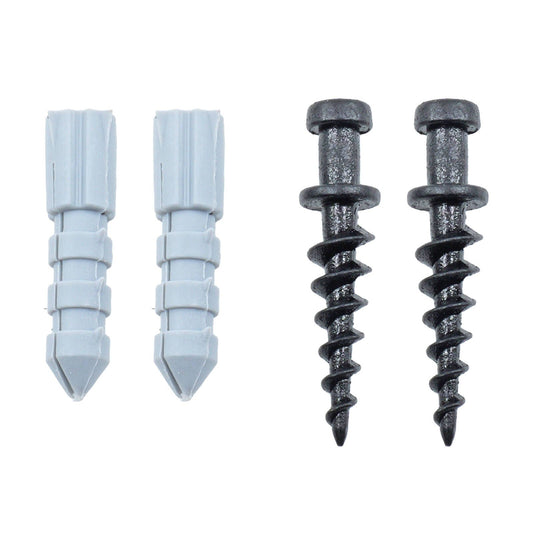 Everhang Heavy Duty Picture Hanging Screw Set - 8 x 40mm - 2 Pack - Black