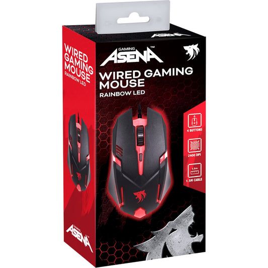Asena Wired Gaming Mouse Rainbow Led Each