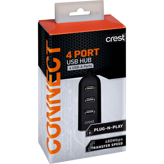 Crest 4 Port Usb Hub Each