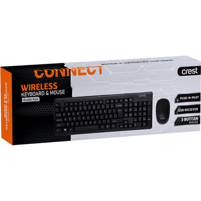 Crest Wireless Keyboard & Mouse Bundle Pack Each
