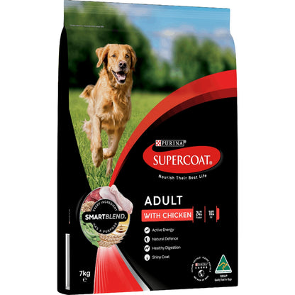 Supercoat Adult Chicken Dry Dog Food 7kg