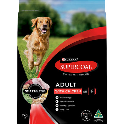 Supercoat Adult Chicken Dry Dog Food 7kg