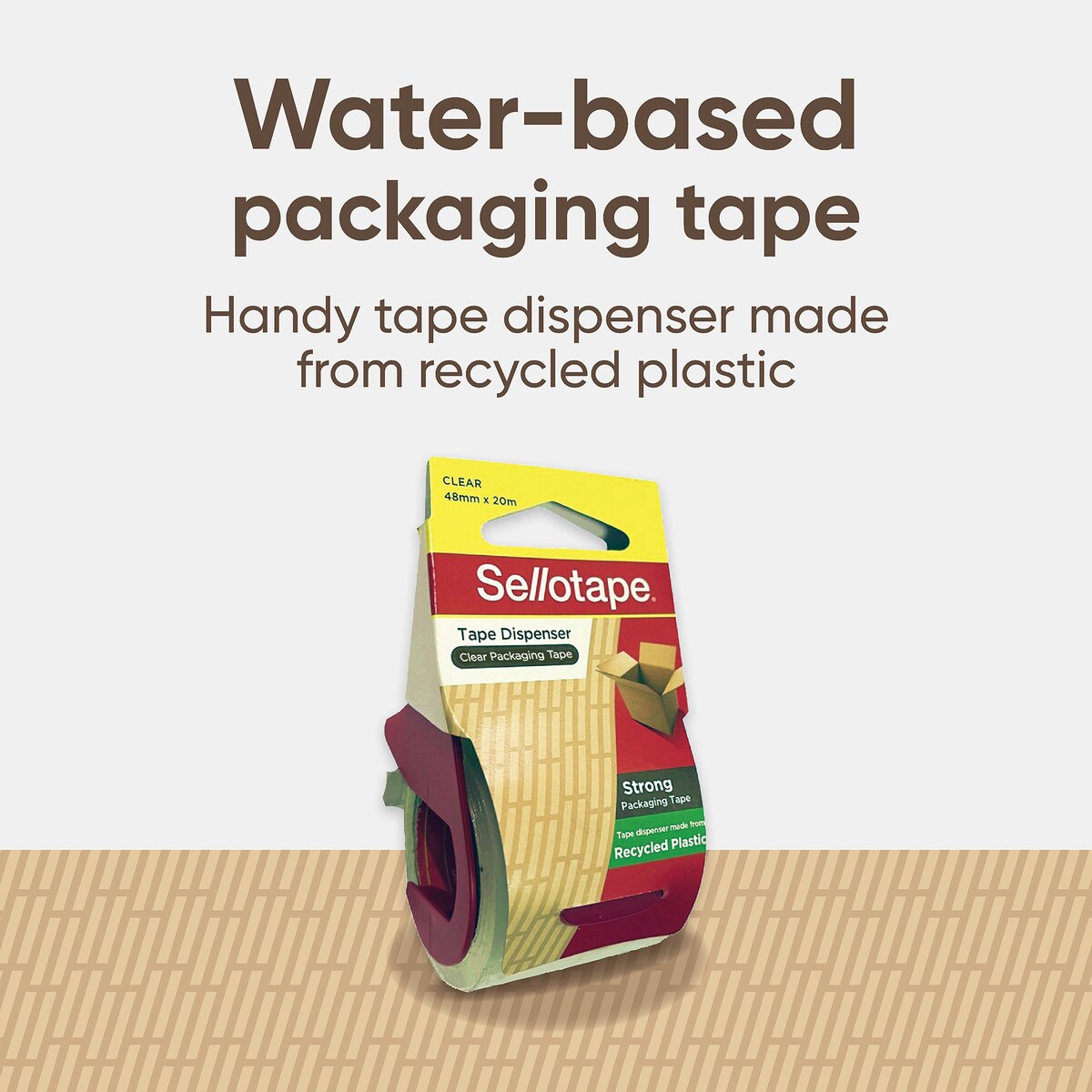 Sellotape Tape Dispenser Recycled Plastic Each